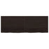 Bathroom Countertop Dark Brown 140x50x4 cm Treated Solid Wood