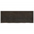 Bathroom Countertop Dark Brown 140x50x4 cm Treated Solid Wood