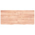Table Top Light Brown 140x60x4 cm Treated Solid Wood Oak