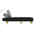 Chaise Longue Black Fabric