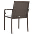 Garden Chairs with Cushions 4 pcs Brown 56x59x84 cm Poly Rattan