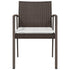 Garden Chairs with Cushions 6 pcs Brown 56.5x57x83 cm Poly Rattan