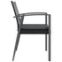 Garden Chairs with Cushions 4 pcs Black 56.5x57x83 cm Poly Rattan