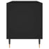 Record Cabinet Black 85x38x48 cm Engineered Wood
