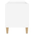 Record Cabinet White 84.5x38x48 cm Engineered Wood