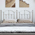 Metal Headboard White 137 cm Double