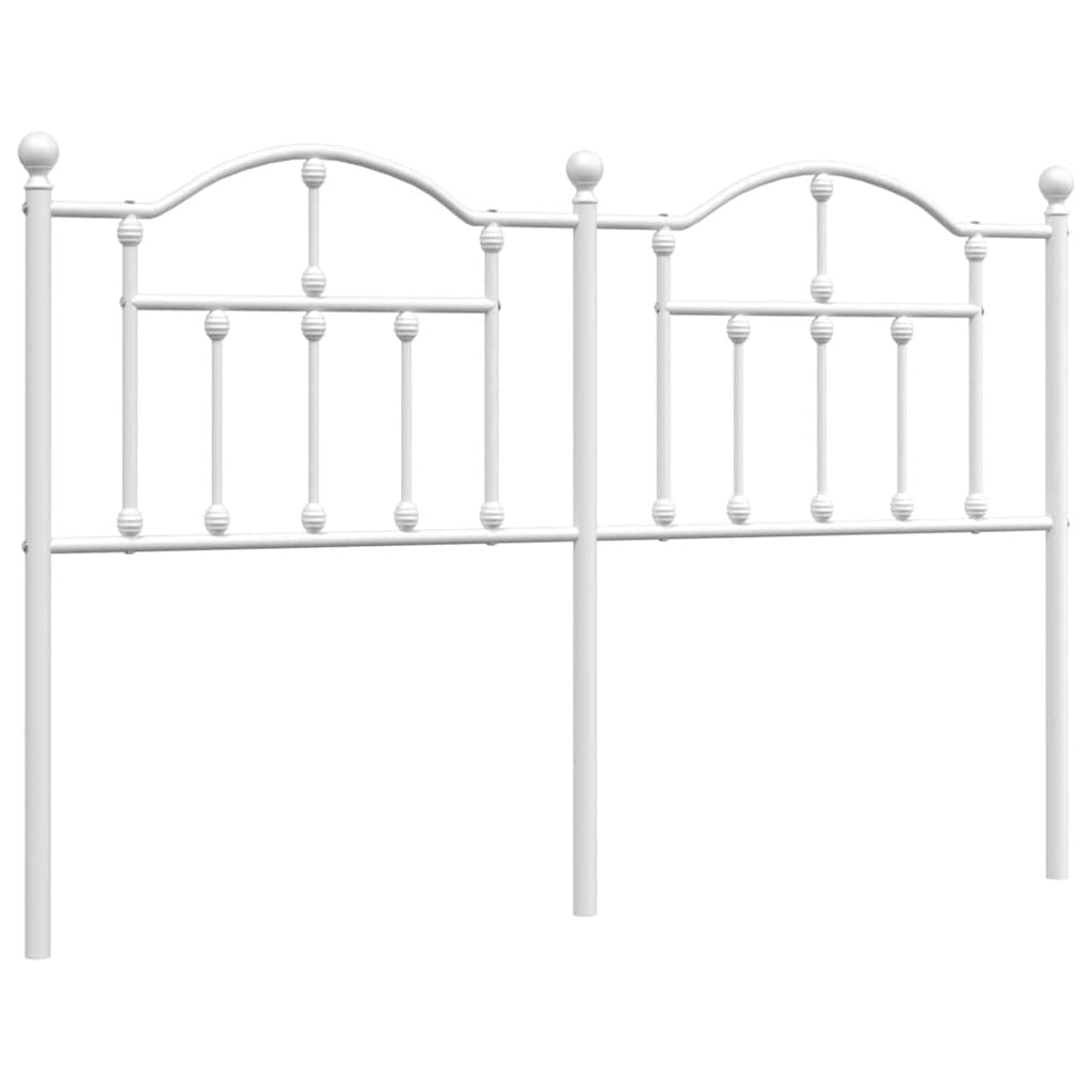 Metal Headboard White 152 cm Queen