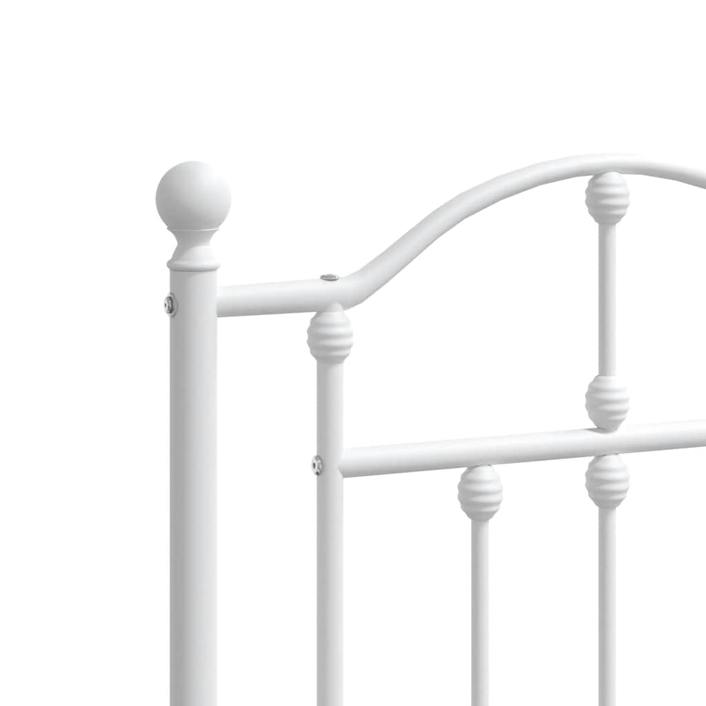 Metal Headboard White 152 cm Queen