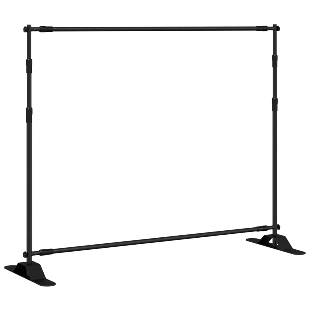 Backdrop Stand Black 254x243 cm Steel