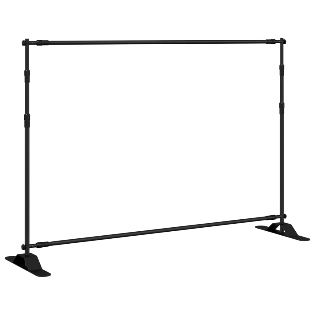 Backdrop Stand Black 305x243 cm Steel