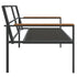 4 Piece Garden Lounge Set with Cushions Anthracite Steel