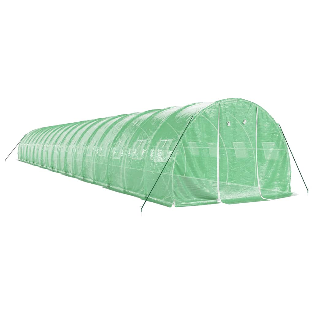 Greenhouse with Steel Frame Green 54 m² 18x3x2 m