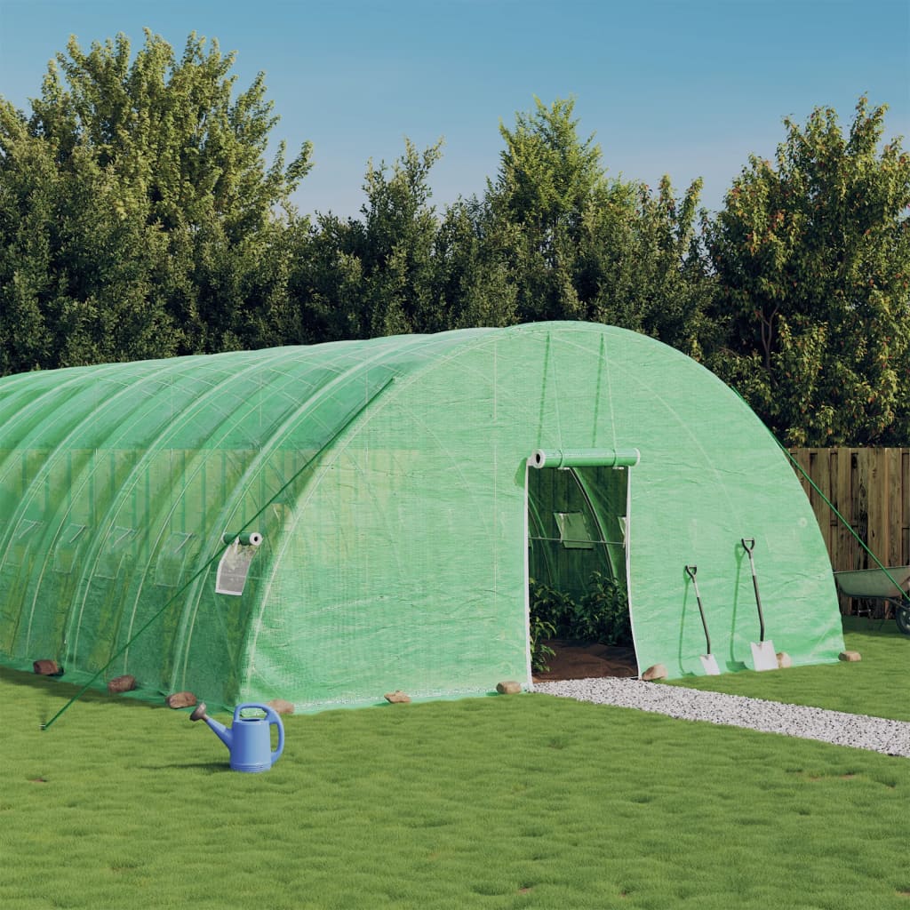 Greenhouse with Steel Frame Green 48 m² 8x6x2.85 m