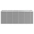 Garden Shed Light Grey 191x470x198 cm Galvanised Steel