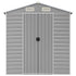 Garden Shed Light Grey 191x640x198 cm Galvanised Steel