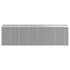 Garden Shed Light Grey 191x640x198 cm Galvanised Steel