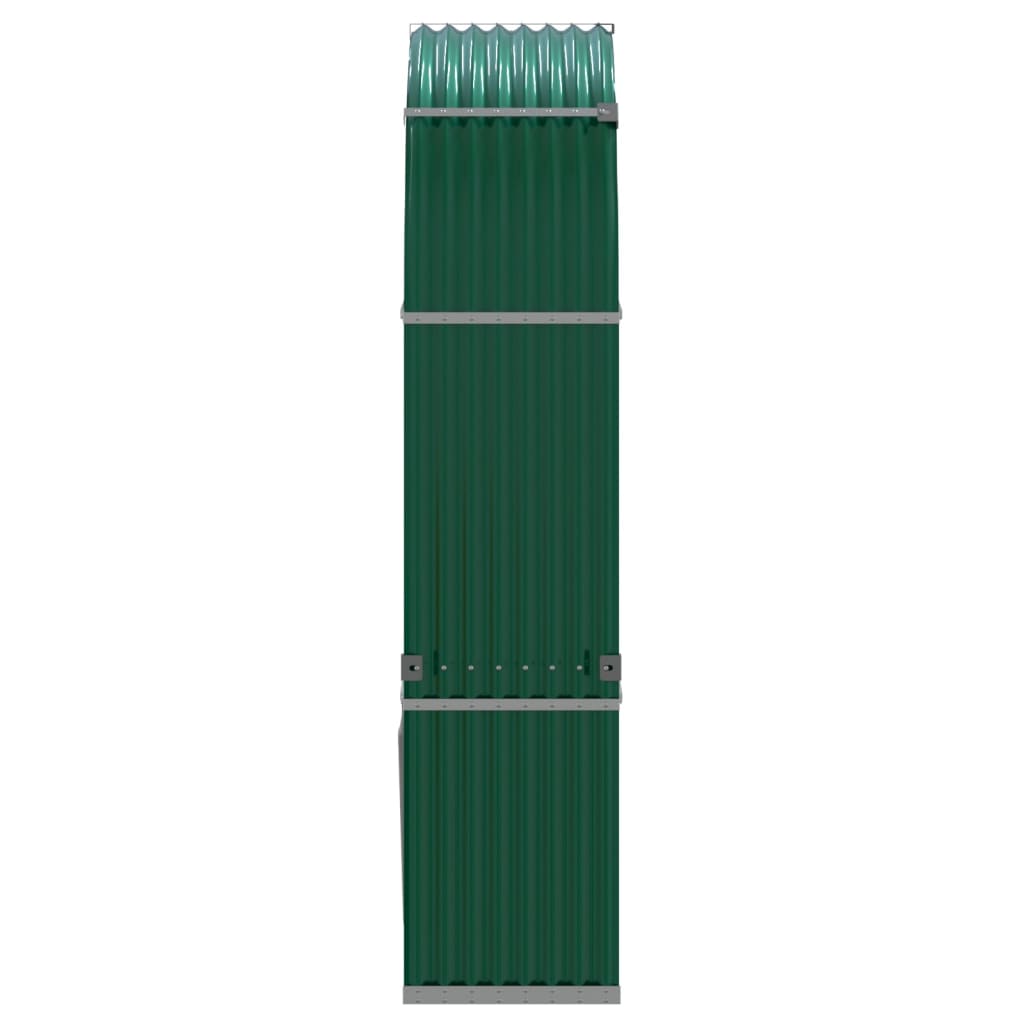 Log Holder Green 120x45x210 cm Galvanised Steel