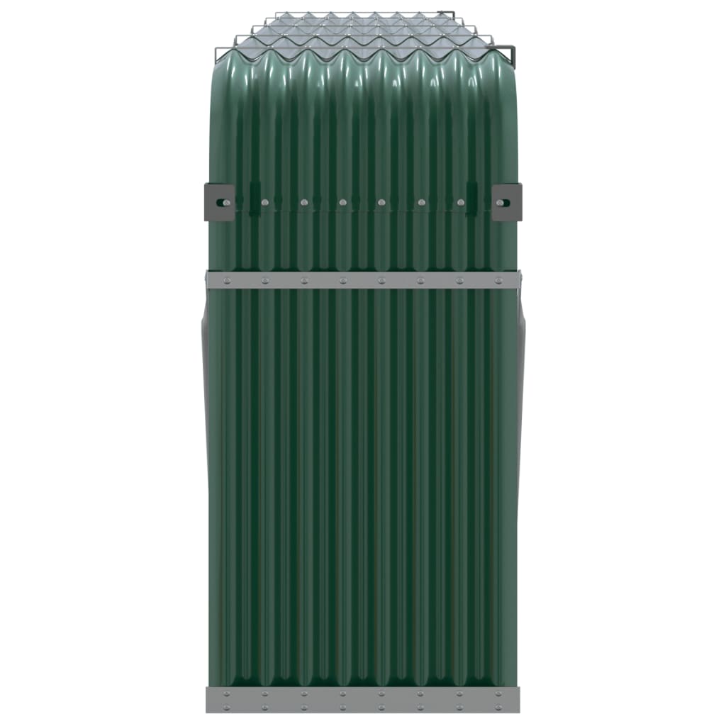 Log Holder Green 300x45x100 cm Galvanised Steel