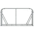 Log Holder Light Grey 180x45x100 cm Galvanised Steel