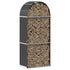 Log Holder Anthracite 80x45x190 cm Galvanised Steel