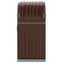 Log Holder Brown 120x45x100 cm Galvanised Steel
