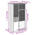 Bird Cage Grey 115x78x200 cm Galvanised Steel