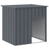 Dog House with Roof Anthracite 110x103x109 cm Galvanised Steel