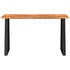 Console Table with Live Edge 140x40x80 cm Solid Wood Acacia