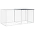 Chicken Cage with Roof Anthracite 203x98x90 cm Galvanised Steel