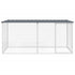 Chicken Cage with Roof Anthracite 203x98x90 cm Galvanised Steel