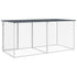 Chicken Cage with Roof Anthracite 203x98x90 cm Galvanised Steel