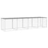 Chicken Cage with Roof Light Grey 403x98x90 cm Galvanised Steel