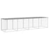 Chicken Cage with Roof Light Grey 403x98x90 cm Galvanised Steel