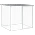 Chicken Cage with Roof Light Grey 403x98x90 cm Galvanised Steel