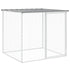 Chicken Cage with Roof Light Grey 803x98x90 cm Galvanised Steel