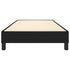 Box Spring Bed without Mattress Black King Single Size Fabric