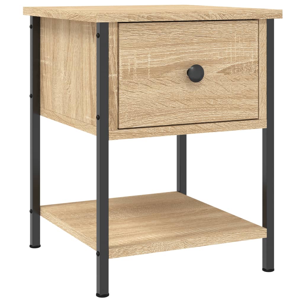 Bedside Table Sonoma Oak 34x35.5x45 cm Engineered Wood