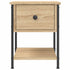 Bedside Table Sonoma Oak 34x35.5x45 cm Engineered Wood