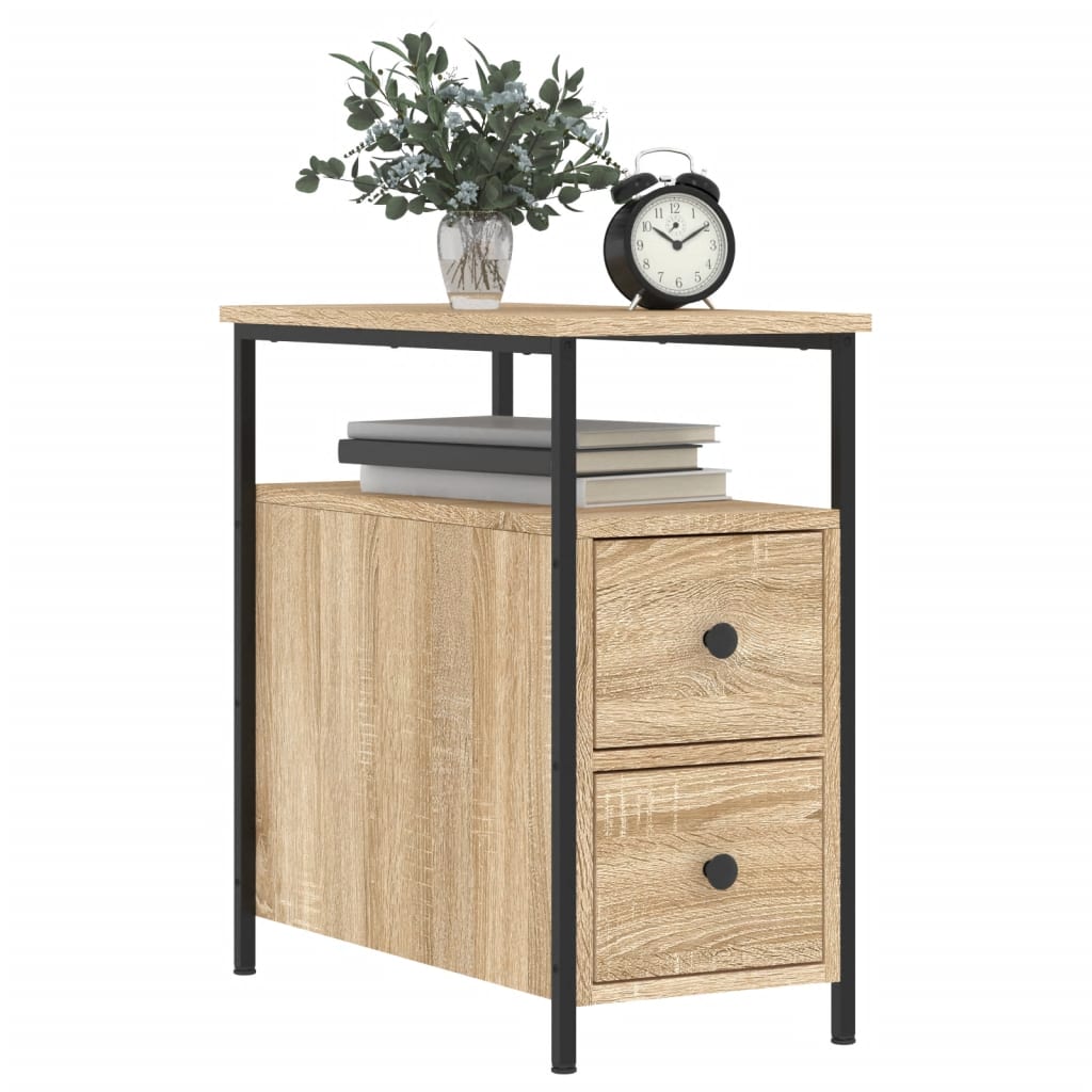 Bedside Cabinet Sonoma Oak 30x60x60 cm Engineered Wood