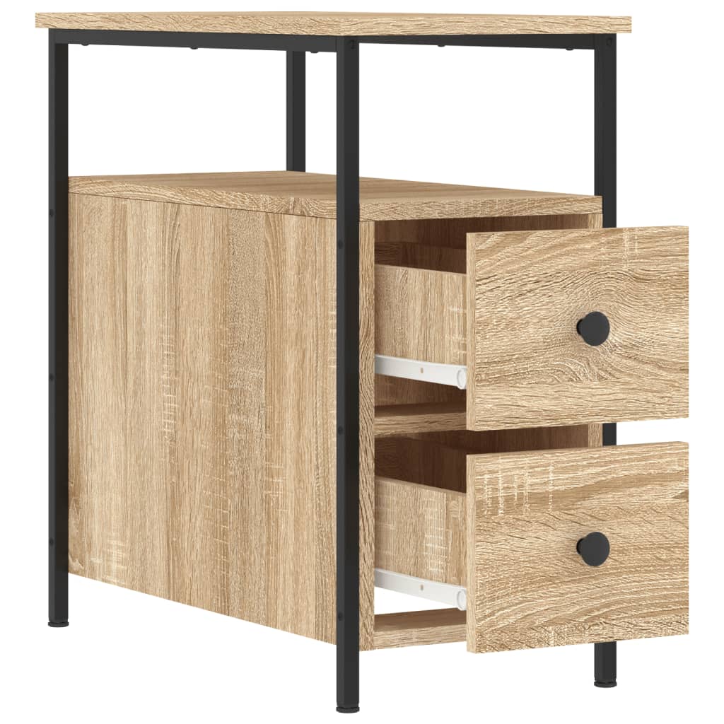 Bedside Cabinet Sonoma Oak 30x60x60 cm Engineered Wood