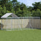 Outdoor Dog Kennel with Roof Silver 6x2x2.5 m Galvanised Steel