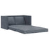 Floor Sofa Bed 2-in-1 Dark Grey 122x204x55 cm Velvet