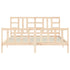 Bed Frame without Mattress 183x203 cm King Solid Wood Pine