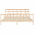 Bed Frame without Mattress 183x203 cm King Solid Wood Pine