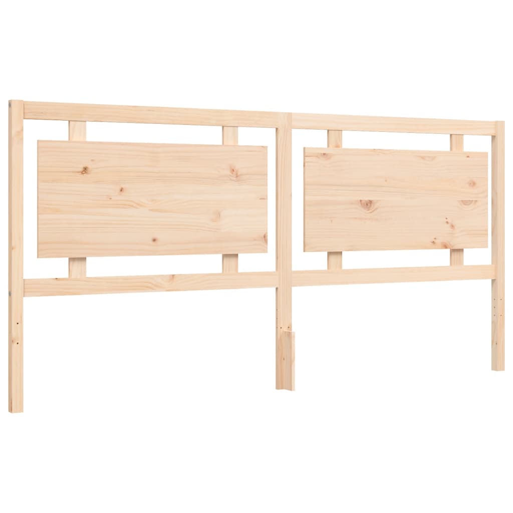 Bed Frame without Mattress 183x203 cm King Solid Wood Pine