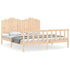 Bed Frame without Mattress 183x203 cm King Solid Wood Pine