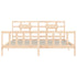 Bed Frame without Mattress 183x203 cm King Solid Wood Pine