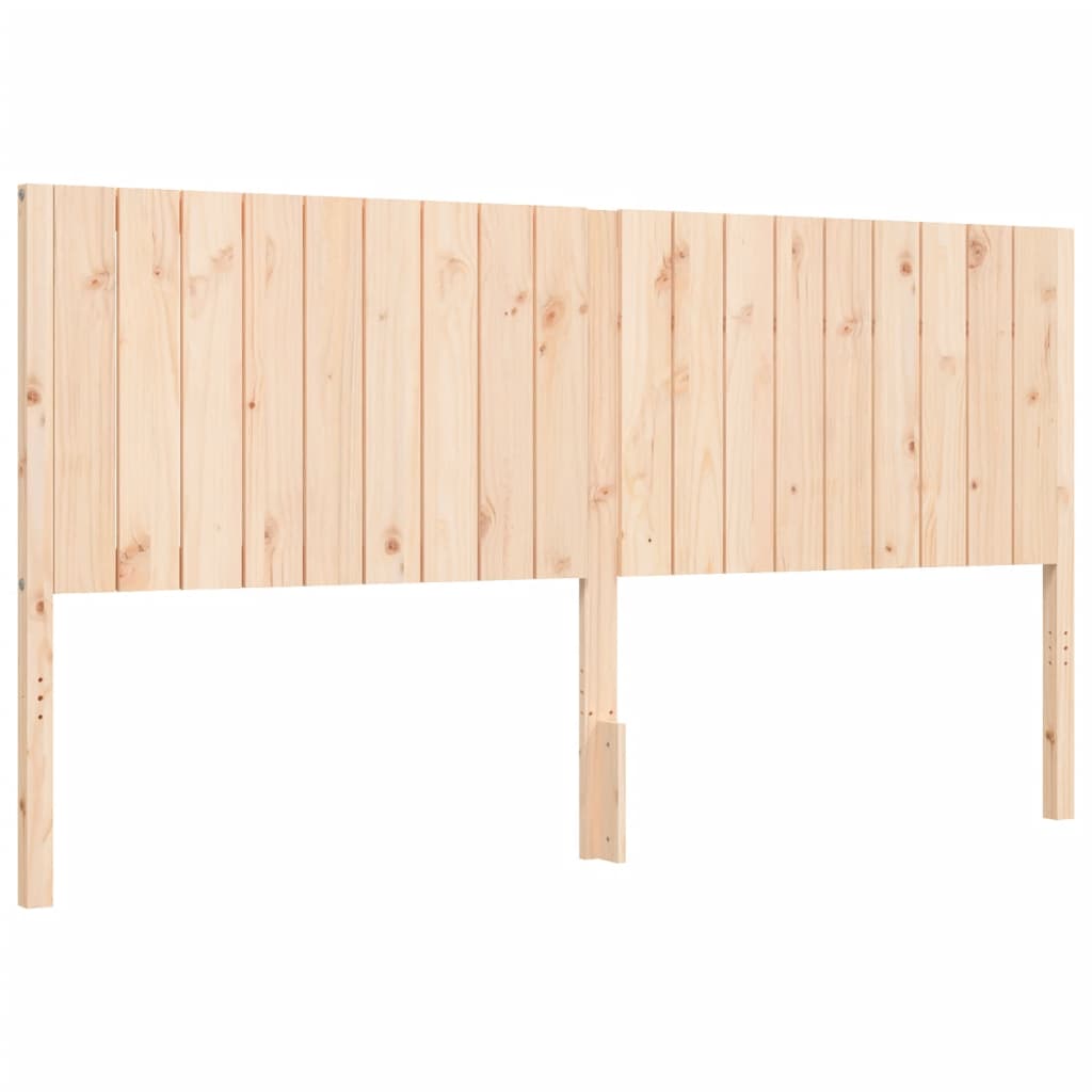 Bed Frame without Mattress 183x203 cm King Solid Wood Pine