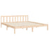 Bed Frame without Mattress 183x203 cm King Solid Wood Pine