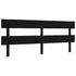 Bed Frame without Mattress Black 183x203 cm King Solid Wood Pine